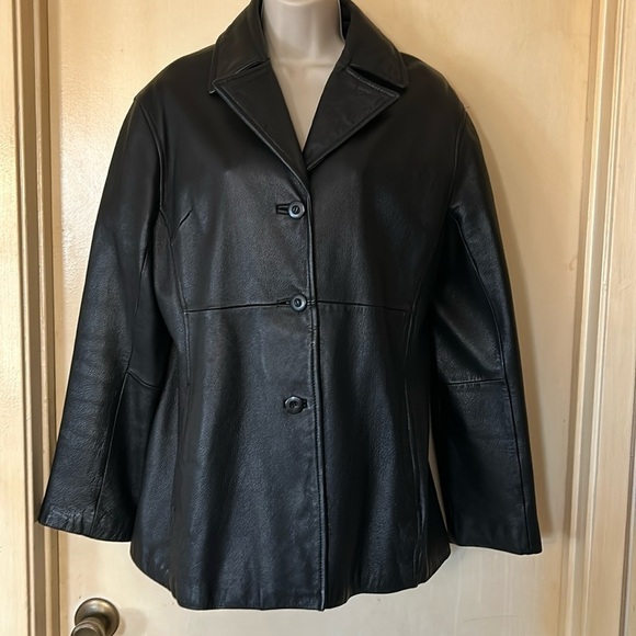 Wilsons Leather Jackets & Blazers - Wilsons black leather coat size L